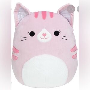 SQUISHMALLOWS-  LAURA THE PINK TABBY CAT Plush - 10”